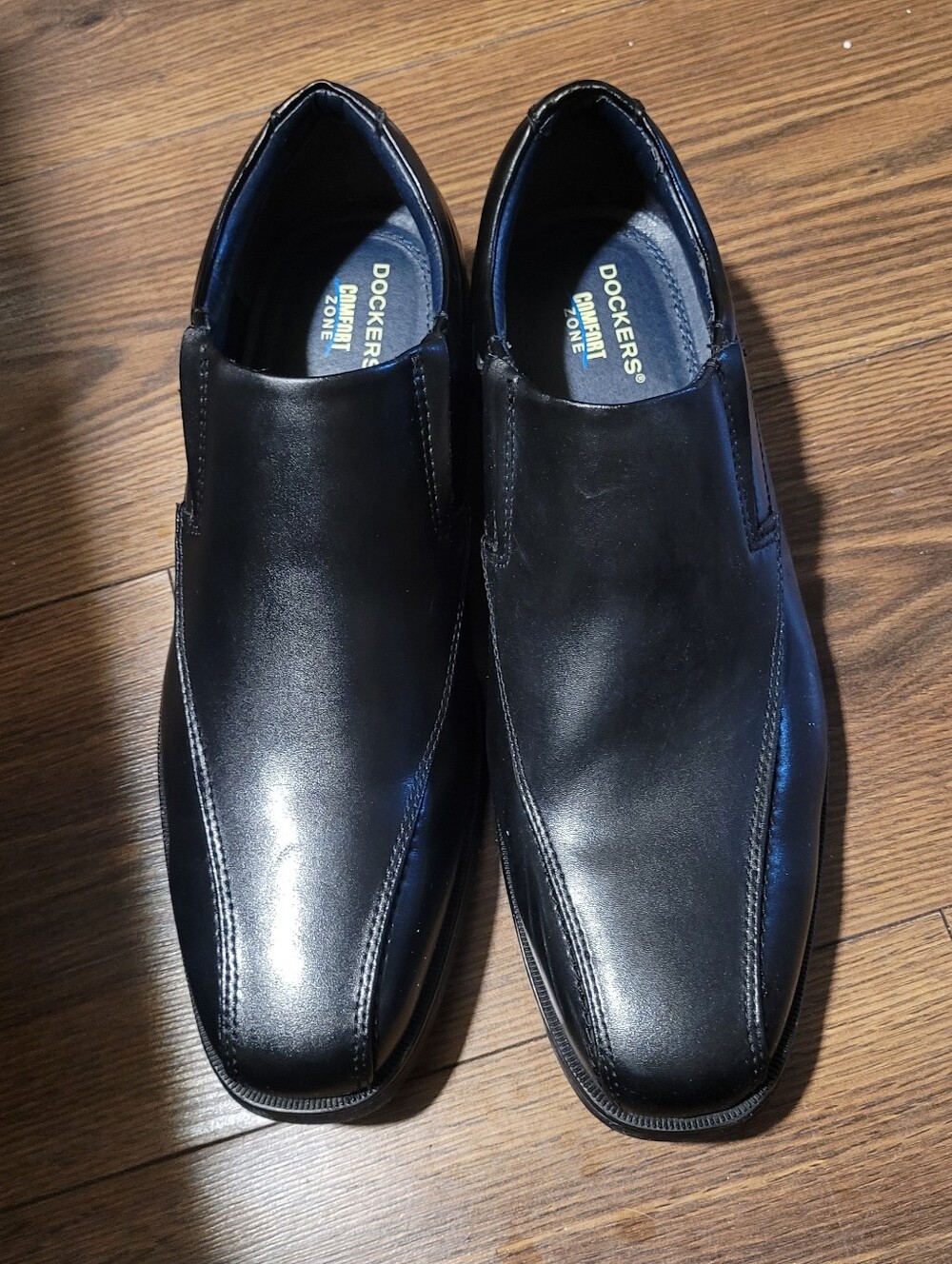 DOCKERS BLACK SLIP-ON DRESS SHOES